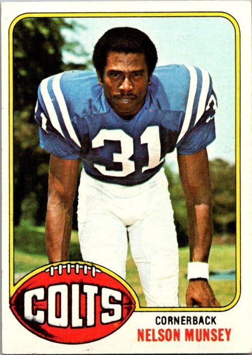 1976 Topps Football Card Bill Olds Baltimore Colts sk4316