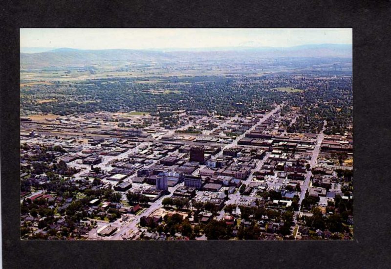 WA View city Yakima Washington State Postcard Bldgs Stores