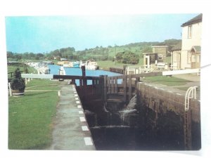 Barrowford Locks Nr Nelson on the Leeds to Liverpool Canal Vintage Postcard