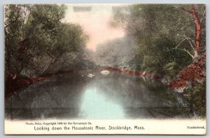 Stockbridge Massachusetts~Scenic Houstatonic River~Rotograph~1907 Postcard
