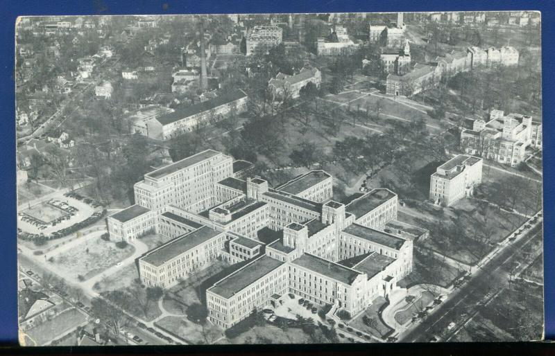 Nashville Tennessee tn Vanderbilt University Medical Center air view postcard