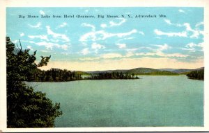 New York Adirondacks Big Moose Lake From Hotel Glenmore