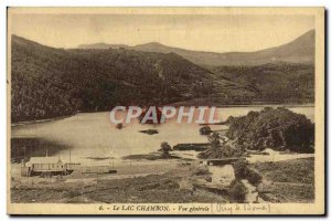 Old Postcard Lac Chambon General view