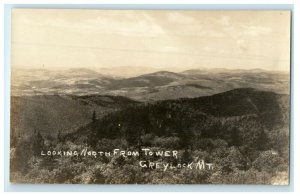 c1910 Looking North From Tower Greylock MT. Massachusetts MA RPPC Photo Postcard