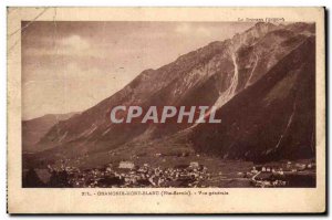 Old Postcard Chamonix Vue Generale