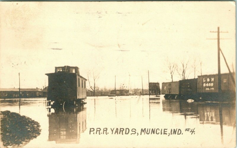 P.R.R.  Pennsylvania Railroad Yard Flood Damage 1913  - A18