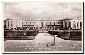 Old Postcard Deauville flowery Beach Casino