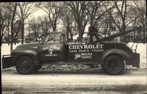 Wabeno WI Wisconsin Chevy Tow Truck Wrecker Outstanding Image!!! RPPC