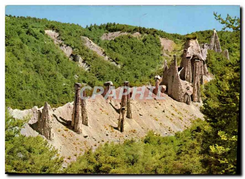 Modern Postcard The Alps on the road Savines Lake Barcelonnette the Sauze hoo...