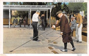 Playing Shuffleboard in Florida St Augustine FL