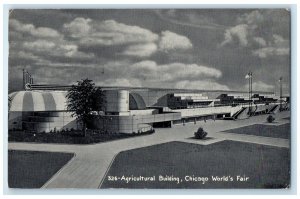 1933 Exterior View Agricultural Building Chicago Worlds Fair Illinois Postcard