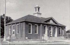 Hinsdale IL Post Office Unused LL Cook Real Photo Postcard G58