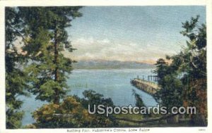 Bathing Pier, Valentine's Cabins - Lake Tahoe, California CA  