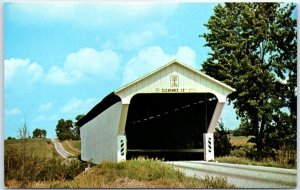 Postcard - Beam Bridge - Jackson Township, Ohio