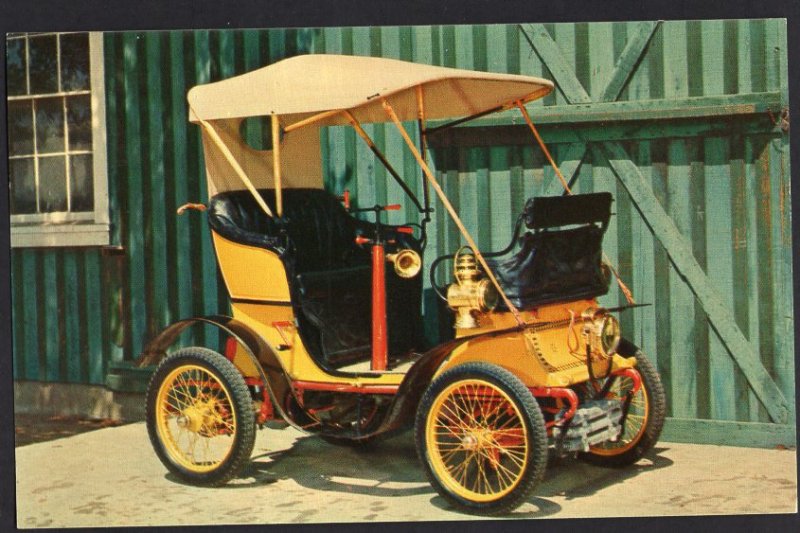 Classic Antique Car Postcard 1899 DEDION Bouton 10 Horsepower - Chrome