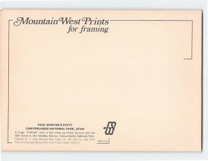 Postcard Paul Bunyan's Potty, Canyonlands National Park, Moab, Utah