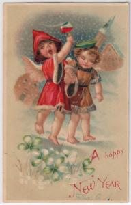 New Years - Cherubs Having a Drink