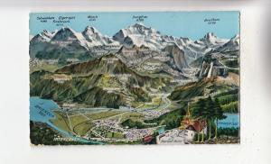 BF32905 berner oberland mit harderkulm switzerland  front/back image