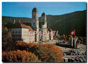 Modern Postcard Einsiedeln Kloster von Norden gesehen