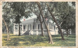 BEAUVOIR HOME OF JEFFERSON DAVIS NEAR BILOXI MISSISSIPPI POSTCARD 1910