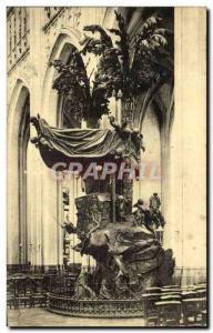 Old Postcard Belgium Leuven St. Peter Church Chair of Truth