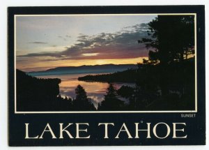 Postcard Emerald Bay and Eagle Falls Lake Tahoe Nevada Continental View Card