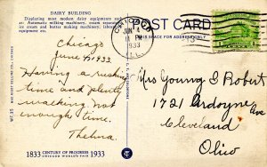 IL - Chicago. 1933 World's Fair. Dairy Building