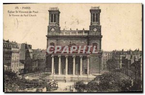 Postcard Old Paris Church St Vincent de Paul