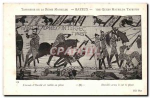 Old Postcard Tapestry of Queen Mathilde Bayeux English