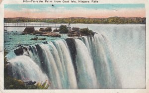 NIAGARA FALLS, Ontario, Canada, PU-1926; Terrapin Point From Goat Isle