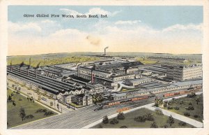 Oliver Chilled Plow Works South Bend Indiana 1920s postcard