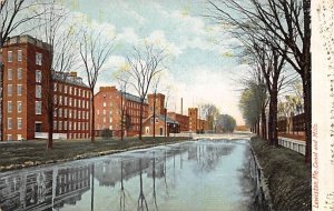 Canal and Mills Lewistown, ME, USA Canal 1905 