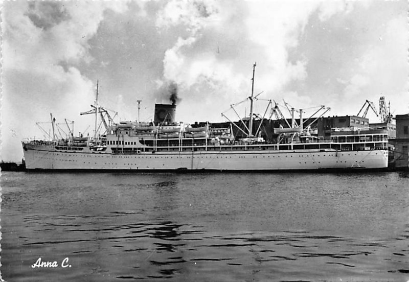 Anna C Costa Line Ship Postal Used Unknown 