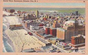 New Jersey Atlantic City Aerial View Downtown Atlantic City
