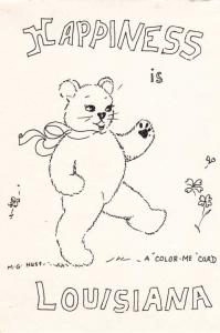 Happiness is Louisiana - A Color-Me Card - a/s Mable Hust