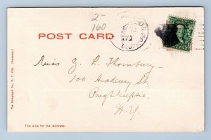 Savings Bank Of Utica New York NY UDB Rotograph Postcard Fancy Cancel B16