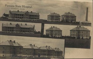 Parsons KS State Hospital Multi View c1905 Real Photo Postcard
