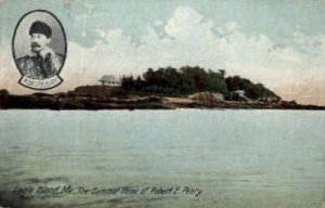 Home of Robert E. Peary - Eagle Island, Maine ME Postcard