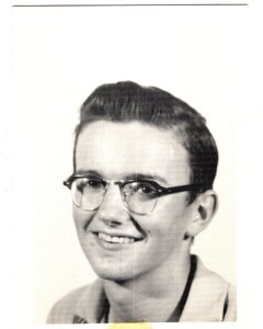 Boy with Glasses, Vintage Black and White Photo 3 X 5