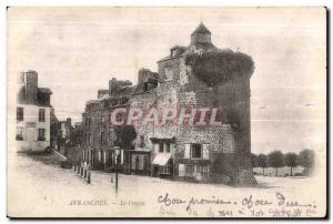 Old Postcard Avranches dungeon