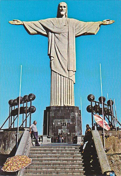 Christ Redemer On Corcovado Hill Rio De Janeiro Brazil