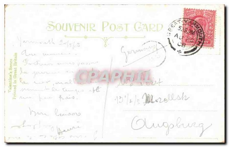 Postcard Old Yarmouth The Beach