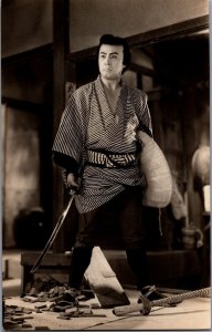 Japan Samurai Costume Vintage RPPC 09.71