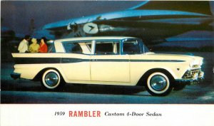 Postcard 1959 Rambler Custom 4 door sedan Advertising TR24-849