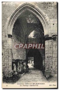 Postcard Old Abbey De Jumieges Le Passage Charles VII