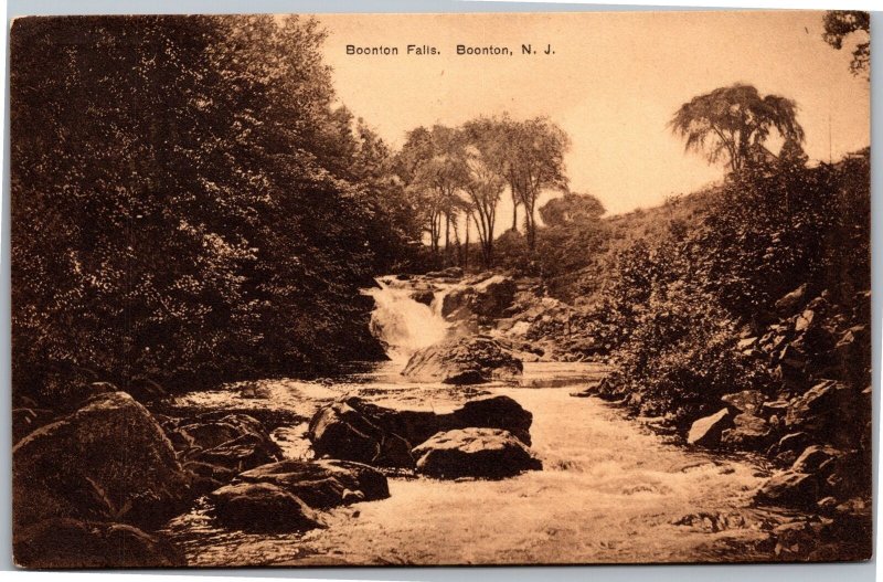 Postcard NJ Boonton - Boonton Falls