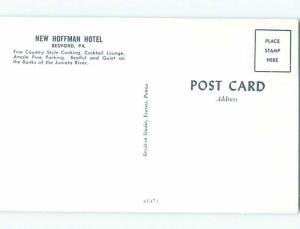 Pre-1980 NEW HOFFMAN HOTEL Bedford Pennsylvania PA W5530