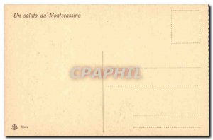 Italy Italia Old Postcard Montecassino A timpano della cupola