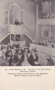 Vermont Bennington Preachington In The First Church Albertype