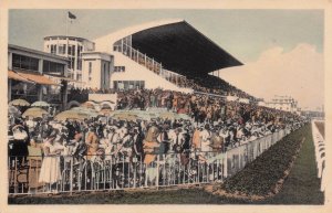 Ostende Wellington Races Horse Ranbaan Old Belgium Postcard